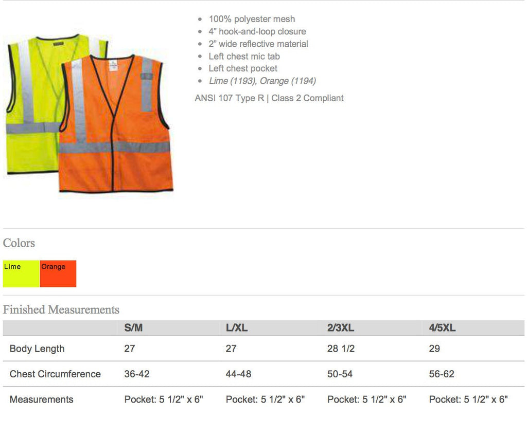Custom Safety Vests with Logo - High Visibility Reflective Vests - Free Shipping